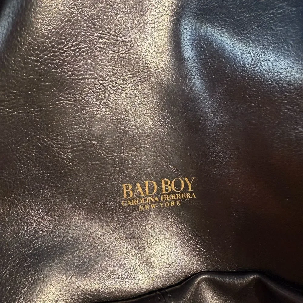 Carolina Herrera bad boy black backpack‎ rucksack Weekender gym bag black